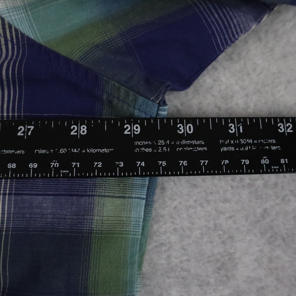 Rustler by Wrangler Shirt Mens 2XL XXL Western Pearl Snap Plaid‎ Long Sleeve - Picture 4 of 5